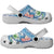 Hawaiian Abstract Sea Turtle Clogs Shoes Polynesian Tapa Art and Kakau Tattoo White WaterColor - Polynesian Pride
