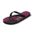 Hawaiian Abstract Sea Turtle Flip Flops Polynesian Tapa Art and Kakau Tattoo Pink WaterColor - Polynesian Pride