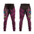 Hawaiian Abstract Sea Turtle Jogger Pants Polynesian Tapa Art and Kakau Tattoo Pink WaterColor - Polynesian Pride