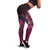 Hawaiian Abstract Sea Turtle Leggings Polynesian Tapa Art and Kakau Tattoo Pink WaterColor - Polynesian Pride