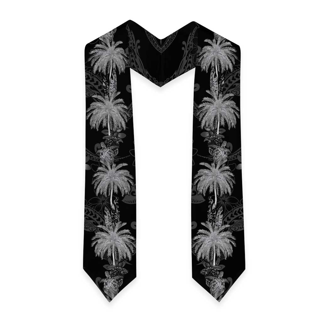 Hawaiian Honu And Surfboards Graduation Stole Silver Style LT05 - Polynesian Pride
