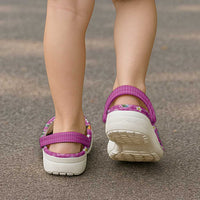 Hawaiian Island Shapes-Iconic Landscape Clogs Shoes with Plumeria and Palaka Pink Color LT03 - Polynesian Pride