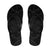 Hawaiian Kakau Art and Hisbiscus Tattoo Flip Flops Tribal Pattern-Black Gradient Style - Polynesian Pride