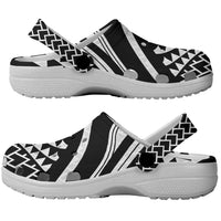 Hawaiian Kakau Art Tattoos Aquaman Style Clogs Shoes White Version - Polynesian Pride