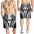 Hawaiian Kakau Art Tattoos Aquaman Style Shorts for Men White Version - Polynesian Pride