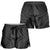 Hawaiian Kakau Art Tattoos Aquaman Style Shorts for Women Black Version - Polynesian Pride