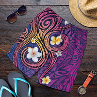 Hawaiian Octopus Tattoo and Frangipani Shorts for Men - Polynesian Pride