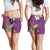 Hawaiian Octopus Tattoo and Frangipani Shorts for Women - Polynesian Pride