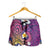 Hawaiian Octopus Tattoo and Frangipani Shorts for Women - Polynesian Pride