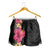Hawaiian Plumeria and Hibiscus Shorts for Women Colorful Style - Polynesian Pride