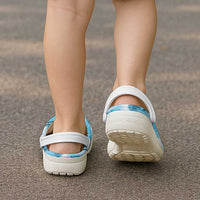 Hawaiian Quilt Clogs Shoes Vintage Pattern Blue - Polynesian Pride