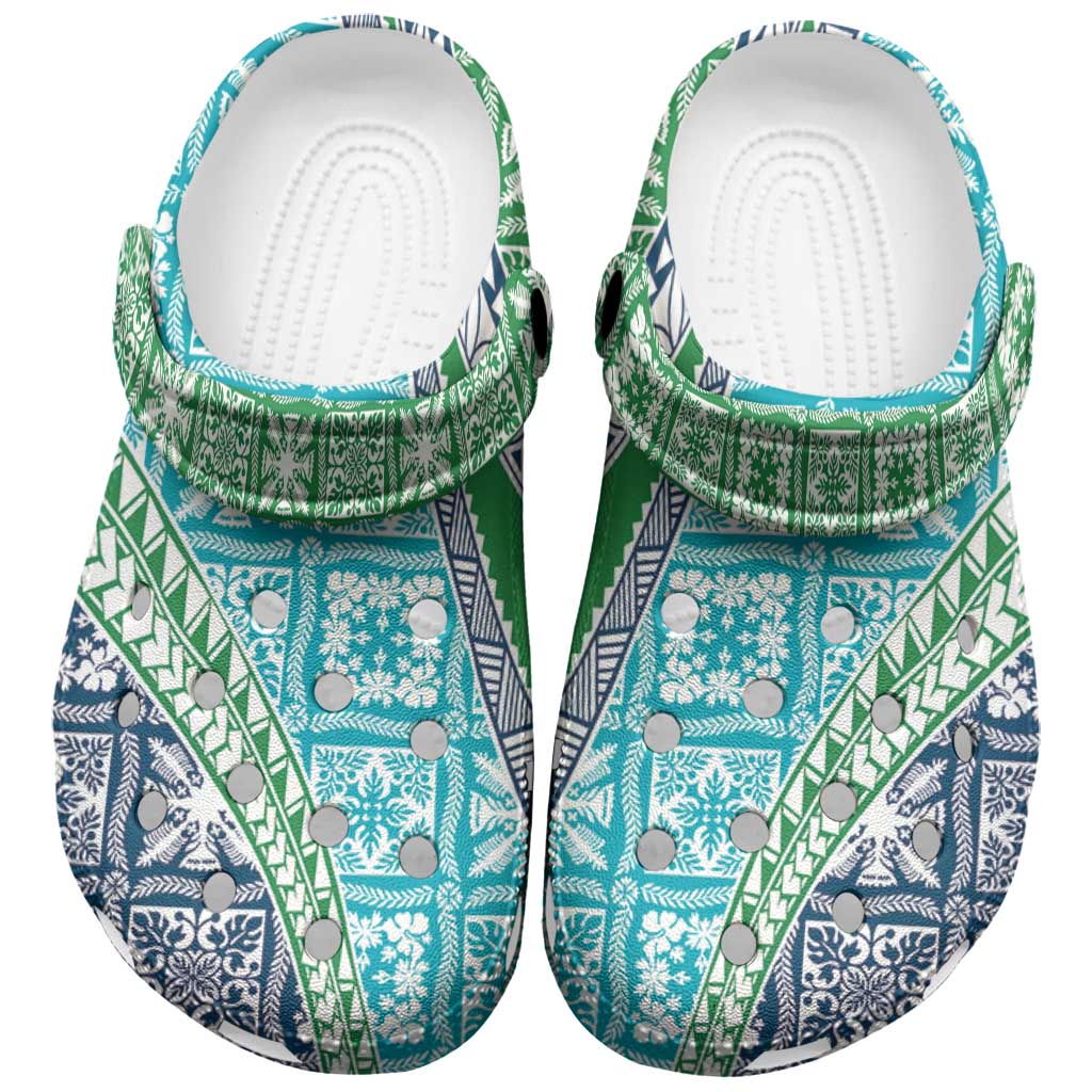 Hawaiian Quilt Pattern Clogs Shoes Fresh Color Mixed - Polynesian Pride