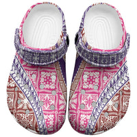 Hawaiian Quilt Pattern Clogs Shoes Sweet Color Mixed - Polynesian Pride