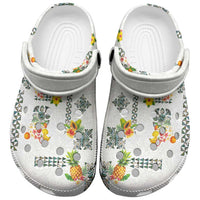 Hawaiian Quilts Clogs Shoes Tropical Fruits and Plants