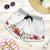 Hawaiian Tropical Flowers and Tribal Polynesian Tattoo Shorts for Women White Color - Polynesian Pride