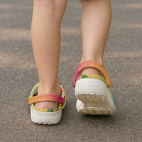Hawaiian Tropical Fruits and Plants Clogs Shoes Kakau Pattern Summer Vibe