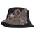Hawaiian Tropical Plants and Chameleon Bucket Hat Polynesian Art Grayscale LT03