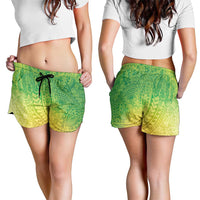 Hawaiian Turtles and Leis Shorts for Women Tribal Kakau Pattern Fresh Summer Vibe