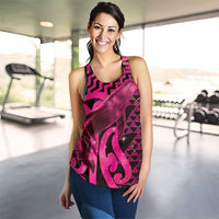 Humpback Whale Matariki New Zealand Women Racerback Tank NZ Maori Paikea Poutama Luxury Pink