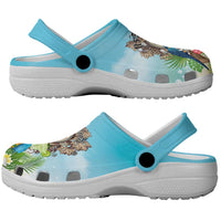 It's 5 o'clock Somewhere Clogs Shoes Hawaiian Tropical Parrots - Polynesian Pride