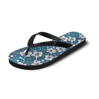 Karakarawa Bula Fiji Flip Flops Fijian Tapa Seamless Hibiscus - Polynesian Pride