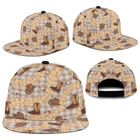 Khaki Palaka Hawaii Cowboy Snapback Cap Puakenikeni Lei Paniolo Papale Seamless Vibes - Polynesian Pride