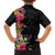 Hawaii Flowers Tribal Pattern Family Matching Short Sleeve Bodycon Dress and Hawaiian Shirt LT9 - Polynesian Pride