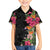 Hawaii Flowers Tribal Pattern Family Matching Short Sleeve Bodycon Dress and Hawaiian Shirt LT9 - Polynesian Pride