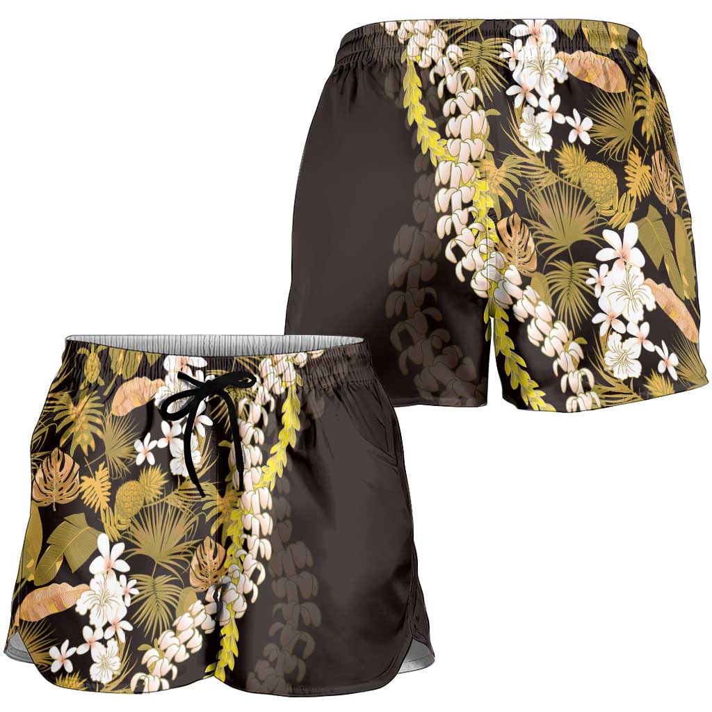 Kula Aloha Hawaii Lei Shorts for Women Tropical Flowers Elegant Vibe - Polynesian Pride