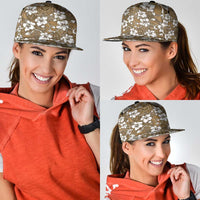 Kuvui Bula Fiji Snapback Cap Fijian Tapa Seamless Hibiscus - Polynesian Pride