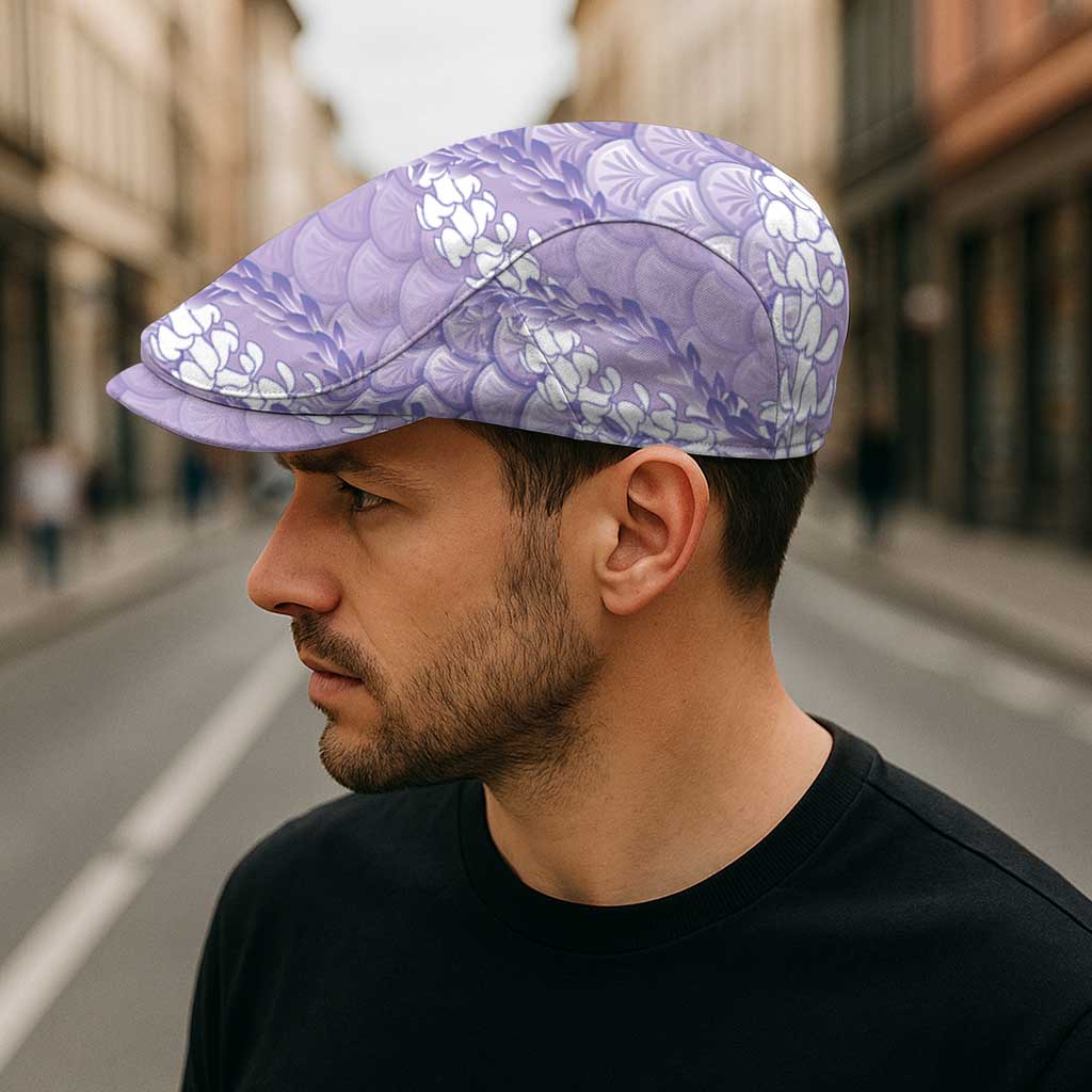 Lilac Mermaid Puakenikeni Maile Lei Jeff Hat