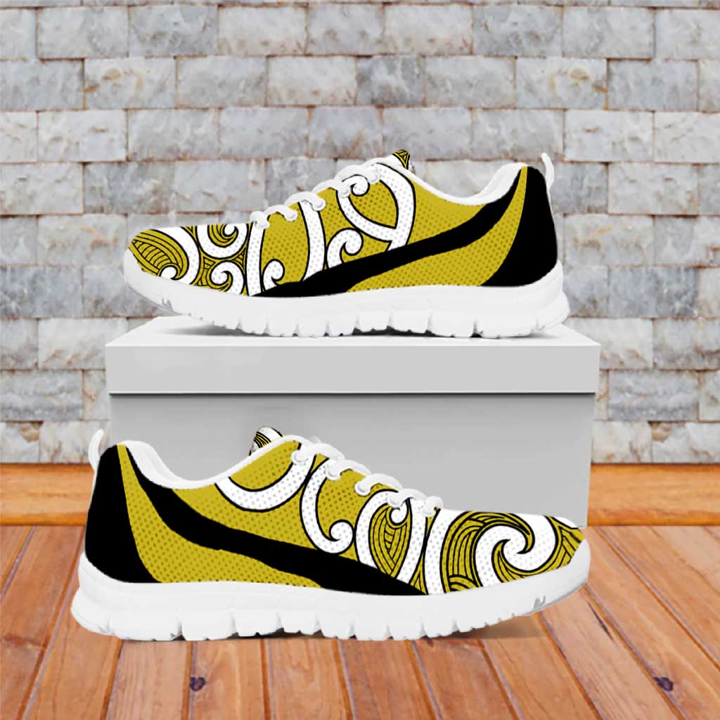 Lime Green Maori Koru New Zealand Sneakers LT14 Lime Green - Polynesian Pride