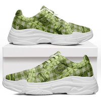 Lime Palaka Hawaii Cowboy Chunky Sneakers Puakenikeni Lei Paniolo Papale Seamless Vibes - Polynesian Pride