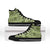 Lime Palaka Hawaii Cowboy High Top Shoes Puakenikeni Lei Paniolo Papale Seamless Vibes - Polynesian Pride