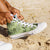 Lime Palaka Hawaii Cowboy High Top Shoes Puakenikeni Lei Paniolo Papale Seamless Vibes - Polynesian Pride