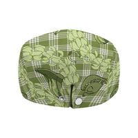 Lime Palaka Hawaii Cowboy Jeff Hat Puakenikeni Lei Paniolo Papale Seamless Vibes - Polynesian Pride