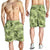 Lime Palaka Hawaii Cowboy Shorts for Men Puakenikeni Lei Paniolo Papale Seamless Vibes - Polynesian Pride
