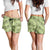 Lime Palaka Hawaii Cowboy Shorts for Women Puakenikeni Lei Paniolo Papale Seamless Vibes - Polynesian Pride