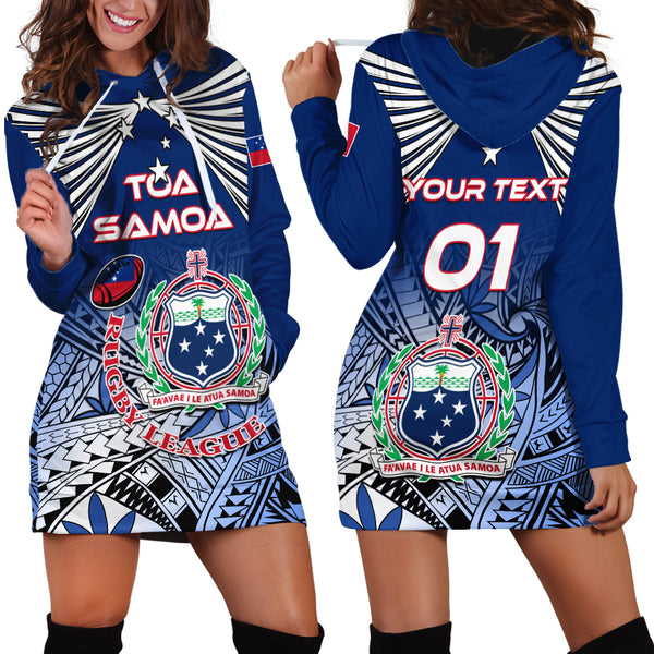 (Custom Personalised) Samoa Rugby Long Sleeves Dress Teuila Torch Ginger Gradient Style LT14 main image 1