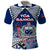 Custom Samoa Rugby Polo Shirt Toa Samoa Myriad Patterns LT01 Blue - Polynesian Pride