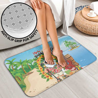 Hawaii Golf Christmas Bathroom Set Mele Kalikimaka Funny Golfer Santa - Polynesian Pride