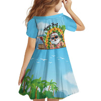 Personalized Hawaii Golf Christmas Family Matching Summer Maxi Dress and Hawaiian Shirt Mele Kalikimaka Funny Golfer Santa - Polynesian Pride