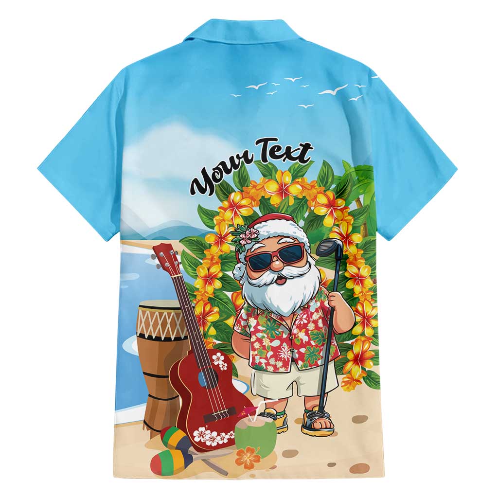 Personalized Hawaii Golf Christmas Hawaiian Shirt Mele Kalikimaka Funny Golfer Santa - Polynesian Pride