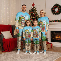 Personalized Hawaii Golf Christmas Pajama Set Mele Kalikimaka Funny Golfer Santa - Polynesian Pride