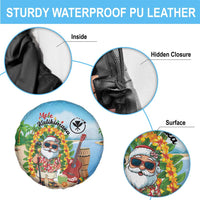 Hawaii Golf Christmas Spare Tire Cover Mele Kalikimaka Funny Golfer Santa - Polynesian Pride