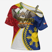Personalized Philippines Cross Shoulder Shirt Filipino Araw ng Kalayaan