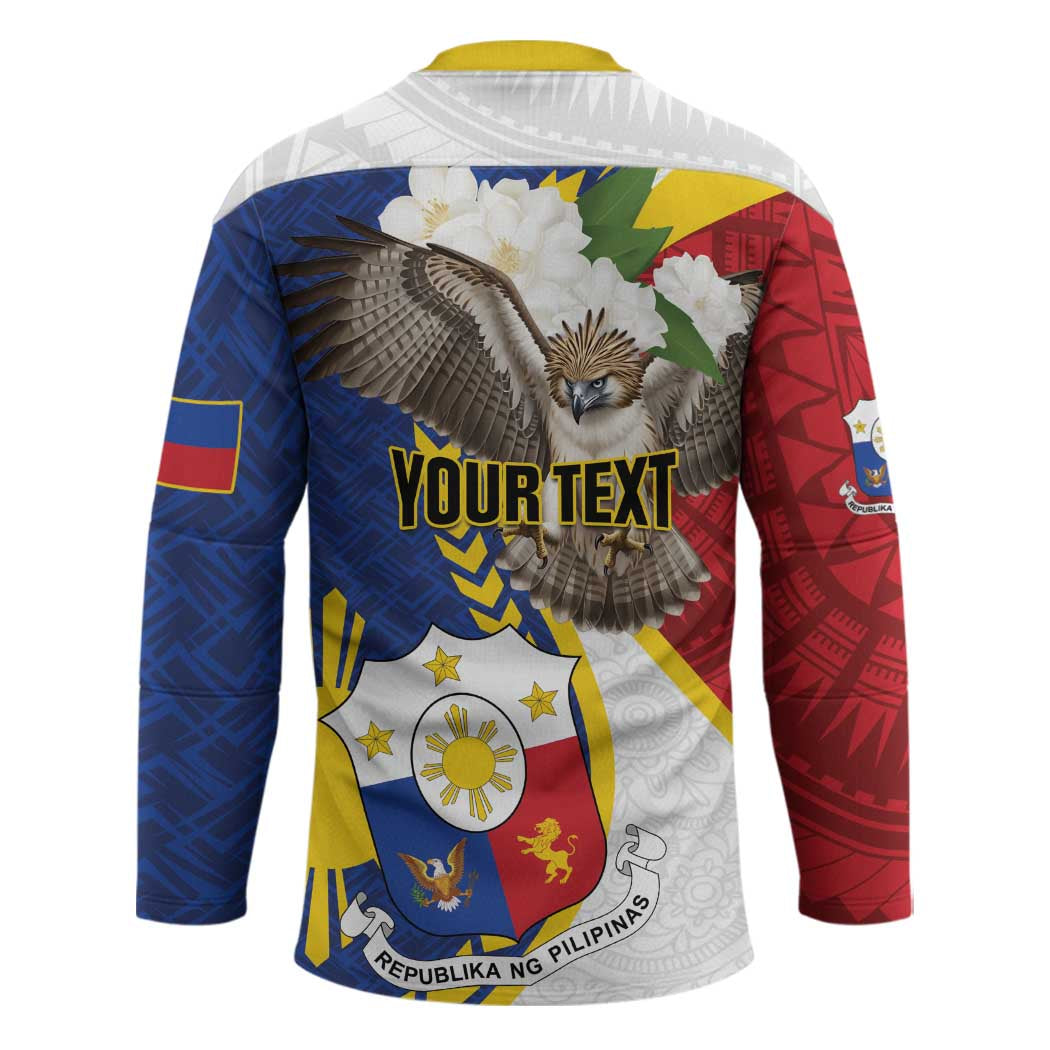 Personalized Philippines Hockey Jersey Filipino Araw ng Kalayaan