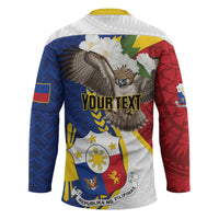 Personalized Philippines Hockey Jersey Filipino Araw ng Kalayaan