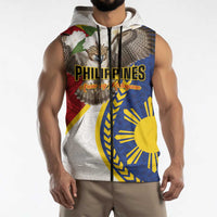 Personalized Philippines Sleeveless Zip Hoodie Filipino Araw ng Kalayaan