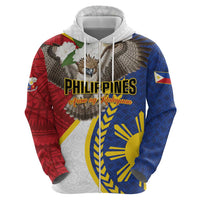 Personalized Philippines Zip Hoodie Filipino Araw ng Kalayaan